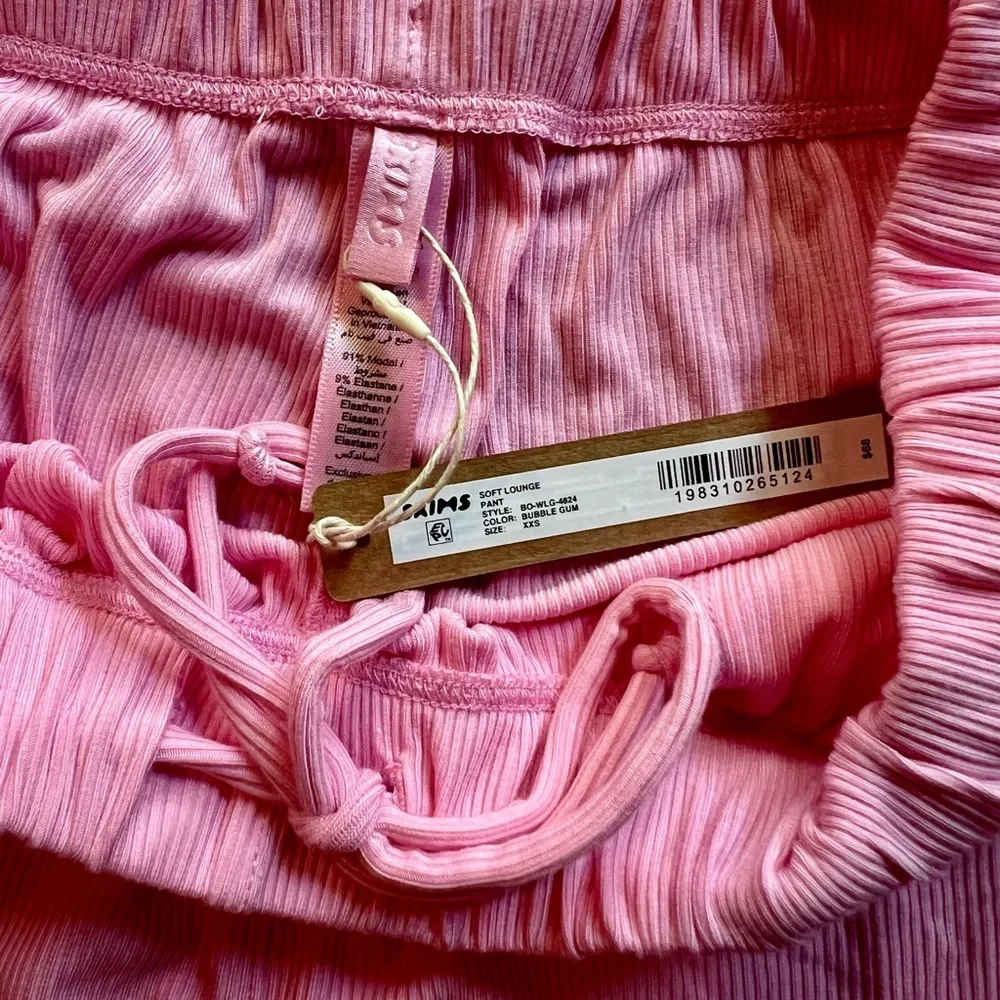 🌸🩷🌸SKIMS BUBBLEGUM Soft Lounge Ribbed Pants🌸🩷🌸 - Picture 6 of 11